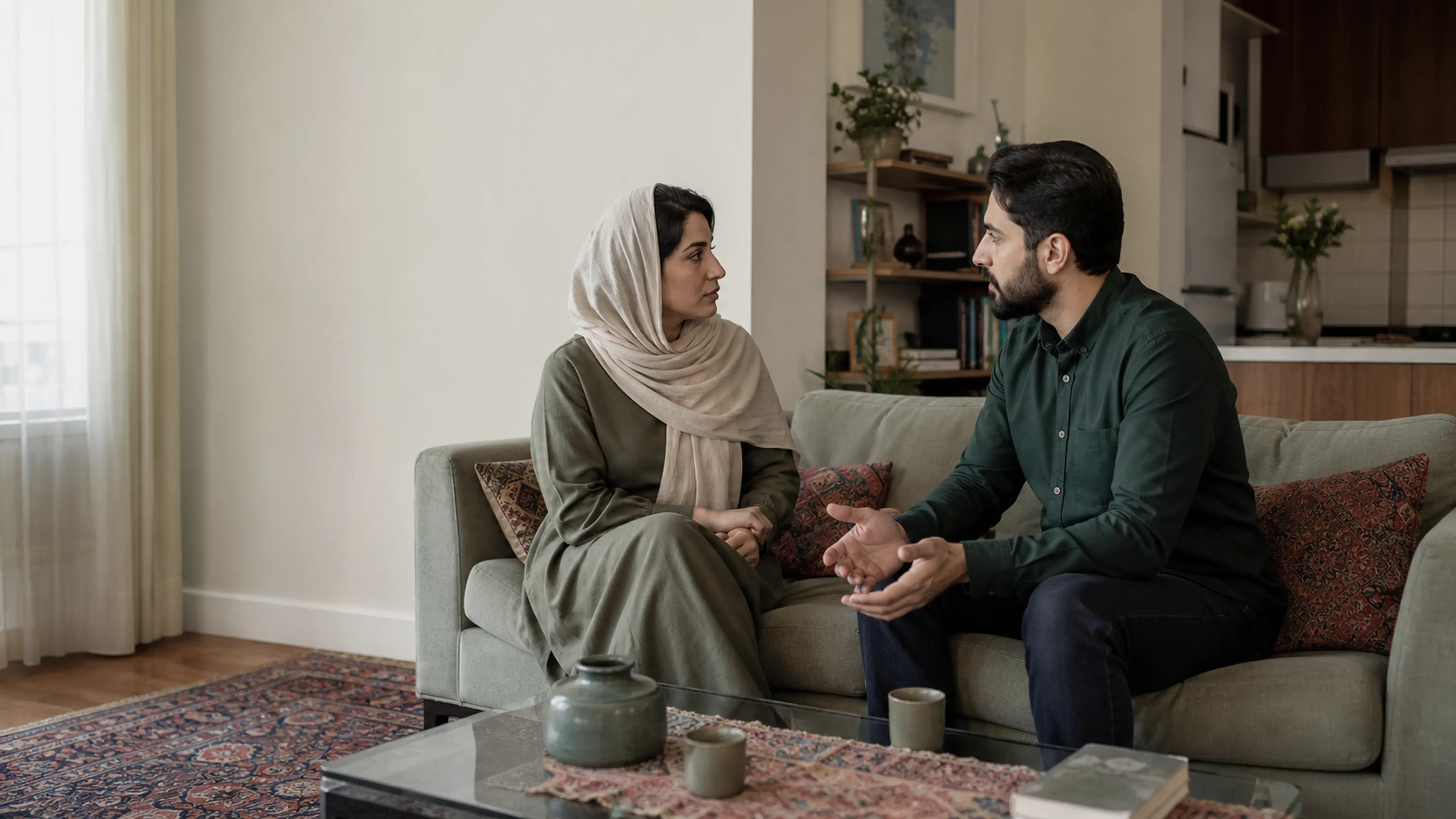 تصویر ادیتوریال مرتبط با تفاوت میل جنسی زن و شوهر؛ خودارضایی راه‌حل است یا فاصله را بیشتر می‌کند؟
